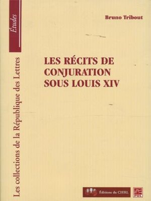 cover image of Les récits de conjuration sous Louix XIV
